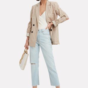 GRLFRND Helena High Rise Straight Leg Jeans